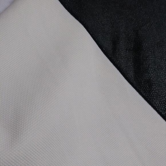 Gianni Bini Color Block Knit Faux Leather Drop Sleeve Pullover Top Office Size M - Picture 5 of 10